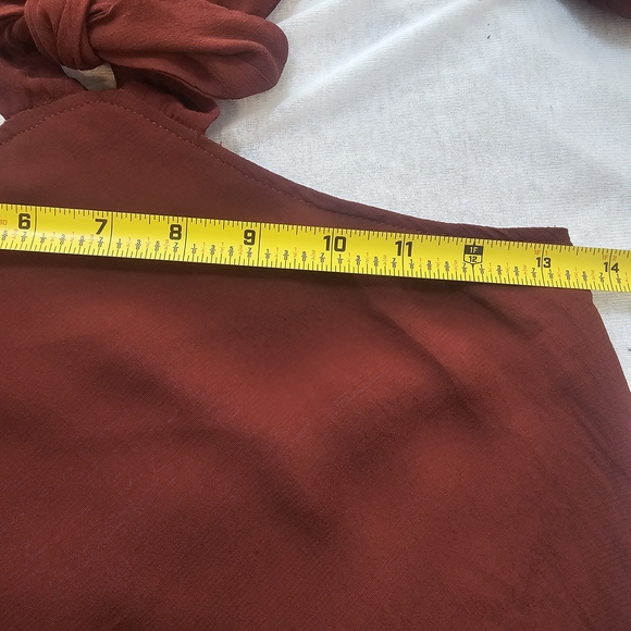 NEW‎ Free People Womens 2 Draped The Sun Dress Burgundy Open Back Maxi Size 6 - Picture 10 of 16